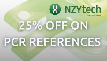 25% discount on End Point PCR and Real-Time PCR products of NZYtech!