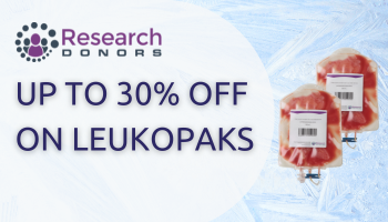 Up to 30% off on Frozen Leukopaks - Research Donors